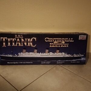 RARE UNOPENED BOX!!! R.M.S. Titanic Centennial 1912-2012 Edition Model Kit!!!